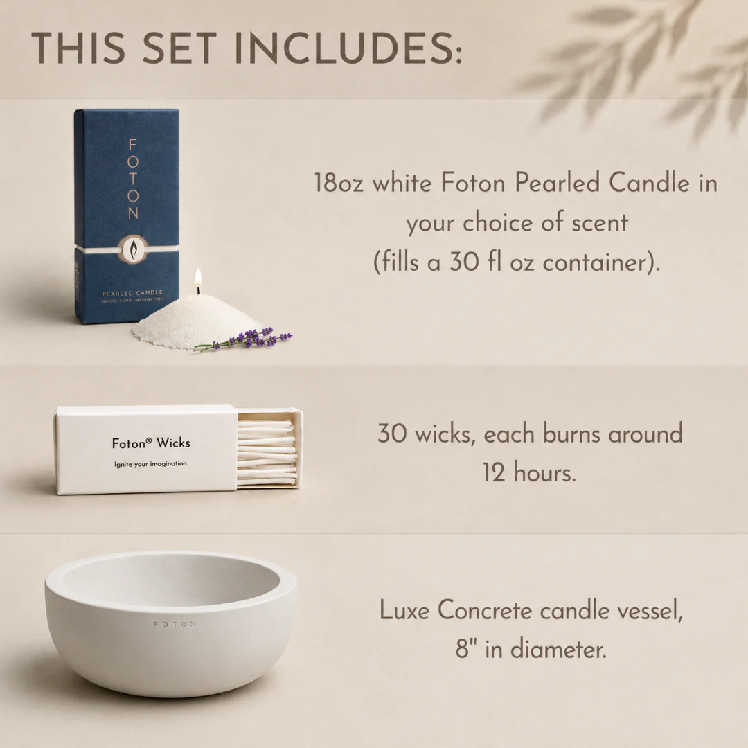 Classic Concrete Gift Set - Scented White - Image 3