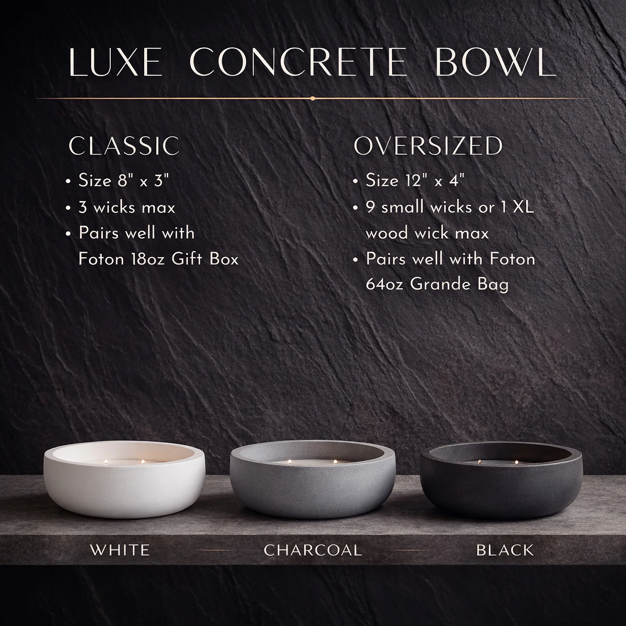 Luxe Concrete Bowl - Image 3