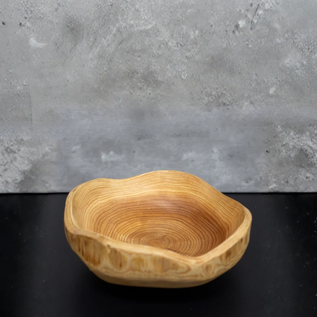 Handcrafted Wood Bowl - Image 3